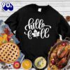 Happy Hallothanksmas Gift Funny Hello Fall Version Sweatshirt For Man And Women