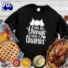 Happy Hallothanksmas Gift Funny In All Things Give Thanks Sweatshirt For Man And Women