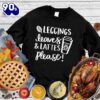 Happy Hallothanksmas Gift Funny Leggings Leaves & Lattes Please Sweatshirt For Man And Women