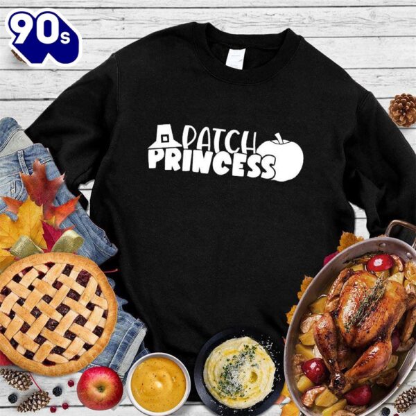 Happy Hallothanksmas Gift Funny Patch Princess Sweatshirt For Man And Women