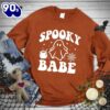 Happy Hallothanksmas Gift Funny Spooky Babe Sweatshirt For Man And Women