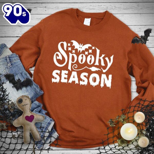 Happy Hallothanksmas Gift Funny Spooky Season Version Unisex Sweatshirt For Man And Women