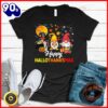 Halloween 2025  Happy Hallothanksmas Gnomes Halloween Thanksgiving Christmas T-Shirt