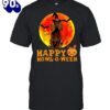 Happy Halloween Cocker Spaniel Dog Jack O Lantern Pumpkin Blood Moon T-Shirts For Man And Women