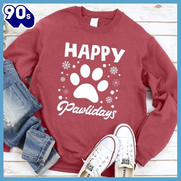 Happy Pawlidays Sweatshirt , Happy HalloThanksMas Shirt