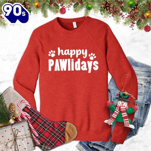 Happy Pawlidays Version 2 Sweatshirt , Happy HalloThanksMas Shirt