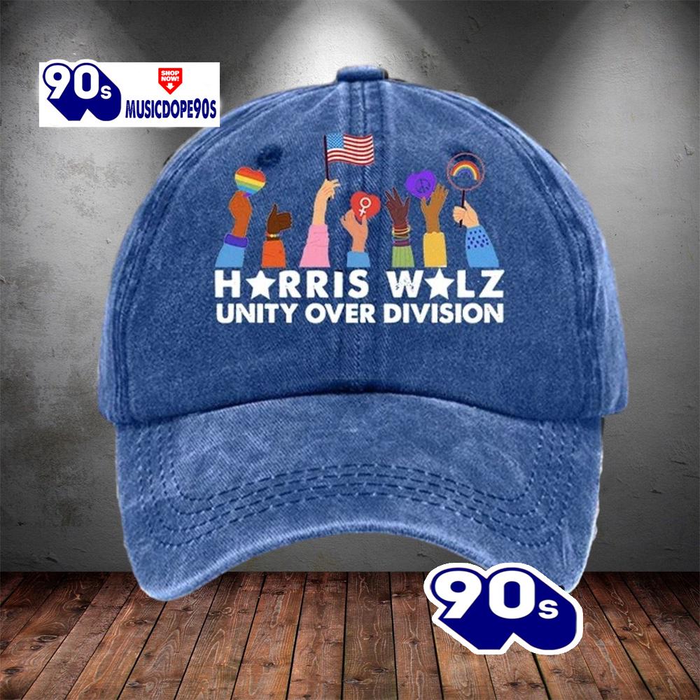 Harris Walz Unity Over Division Cap Harris Walz Unity Over Division Cap
