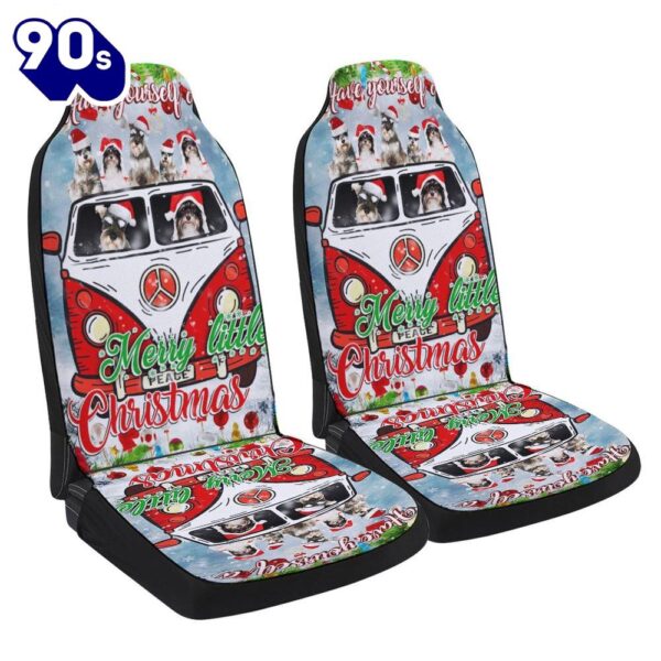 Have Yourself A Merry Little Christmas Schnauzer Seat Cover Cars Gift Xmas