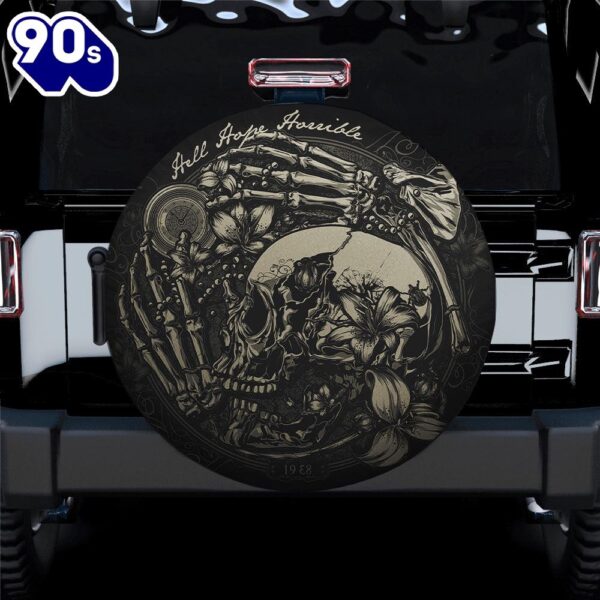 Hell Hope Skull Spare Tire Cover Gift For Campers  Gift Halloween