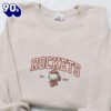 Hello Kitty Houston Rockets NBA Sports Embroidered Sweatshirt Fashion Style For Man And Women