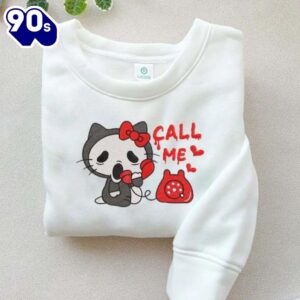 Hello Kitty (Ver Scream Halloween) – Embroidered Youth Sweatshirt For Man And Women