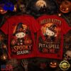 Hello Kitty Witch Hat Pumpkin Spooky Season Halloween 3D Shirt , Music New Design T Shirt
