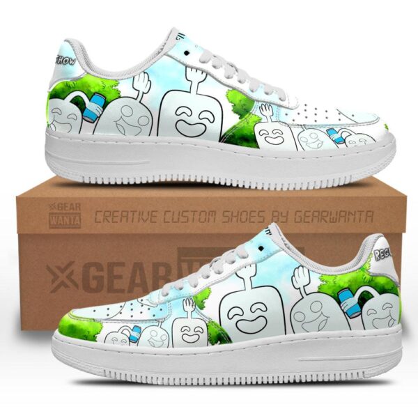 Hi Five Ghost Air Sneakers Custom Regular Show Shoes