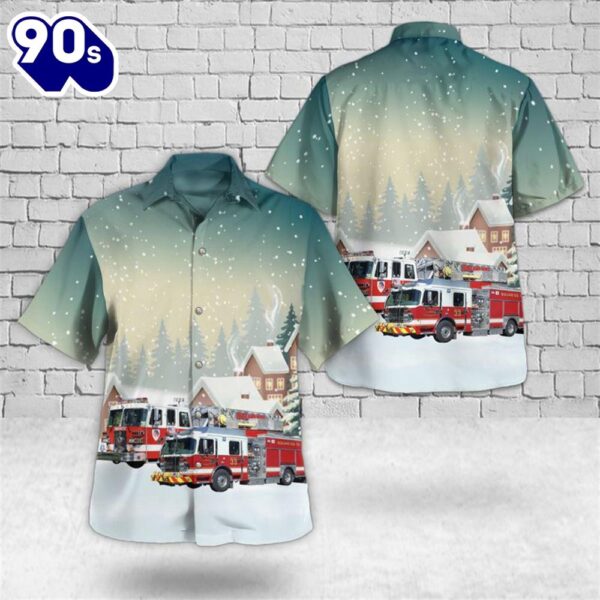 Highland Park, Illinois, Highland Park Firefighters Association Christmas Hawaiian Shirt