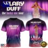 Hilary Duff The Lucky Me Tour 2027 Signed T Shirt, Viral 3D Music Tee