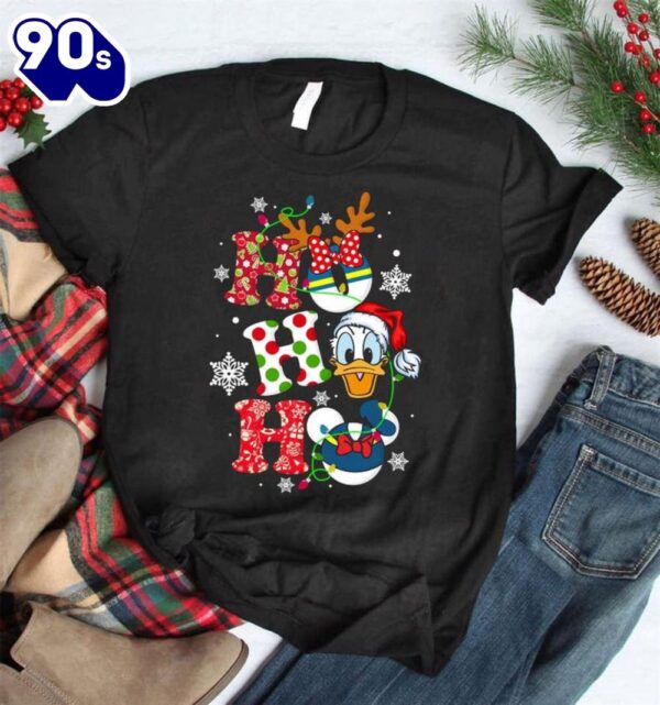 Ho Ho Ho Donald Duck Christmas Shirt, Cute Christmas Disney Sweatshirt, Hoodie Gift Xmas