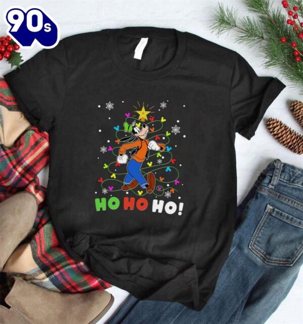 Ho Ho Ho Goofy Christmas Shirt, Goofy Christmas Disney Vacation Shirt Gift Xmas