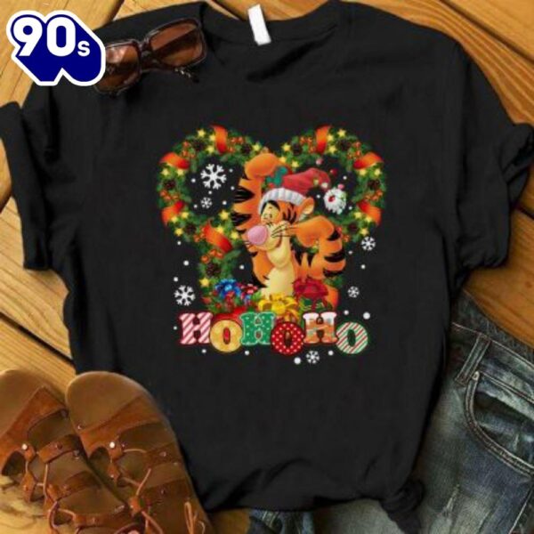 Ho Ho Ho Tigger Disney Shirt, Christmas Disney Sweatshirt, Christmas Gifts, Winnie The Pooh Shirt Gift Xmas