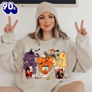 Hocus Pocus Coffee Sweatshirt, Hocus Pocus Sweatshirt, Cute Halloween Gift For Man And Women