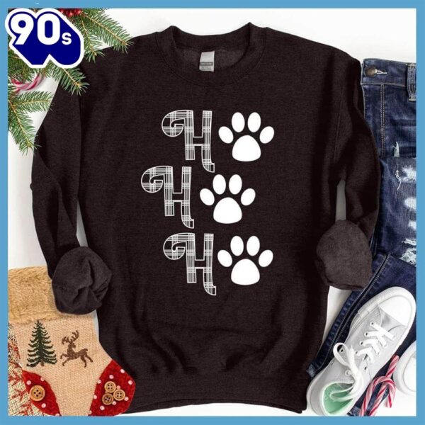 HOHOHO Paws Sweatshirt , Happy HalloThanksMas Shirt