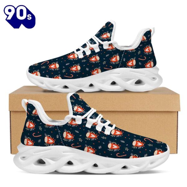 Holiday Christmas Cup Print Pattern White Max Soul Shoes