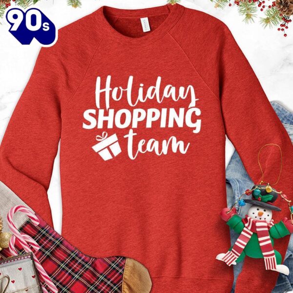 Holiday Shopping Team Sweatshirt , Happy HalloThanksMas Shirt