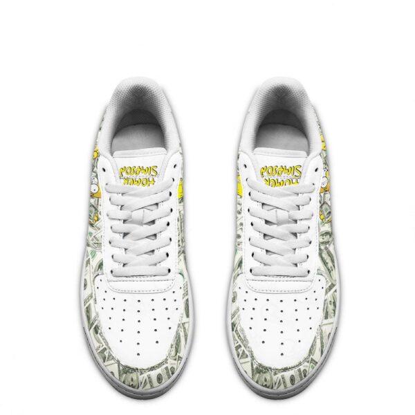 Homer Simpson Air Sneakers Custom Simpson Cartoon Shoes