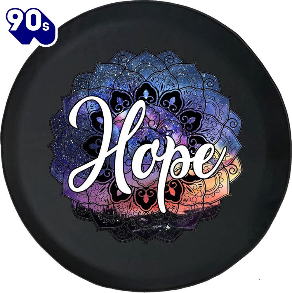 Hope Galaxy Print Tire Cover - Religious Christian Spare Tire Cover Car Decor Hope Galaxy Print Tire Cover - Religious Christian Spare Tire Cover Car Decor