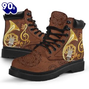 Horn Mandala Leather Asboots All Season Boots