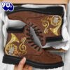 Horn Mandala Leather Asboots All Season Boots Gift Xmas