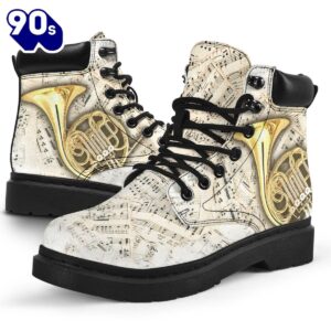 Horn Note Sheet Music Asboots All Season Boots Gift Xmas 1 Horn Note Sheet Music Asboots All Season Boots