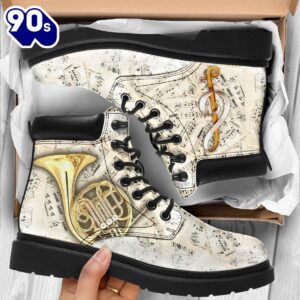 Horn Note Sheet Music Asboots All Season Boots Gift Xmas