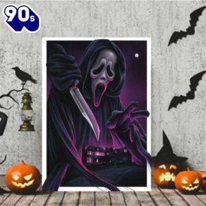 Horror Ghostface Is Finding You Halloween Painting Canvas Decor Home
