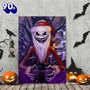 Horror Jack Skellington The Nightmare Before Christmas Halloween Canvas Decor Home