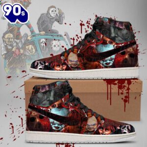 Horror Killers Air Jordan 1 Sneakers – Gift  For Halloween