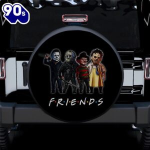 Horror Movie Characters F.R.I.E.N.D.S Car Spare Tire Covers Gift For Campers  Gift Halloween
