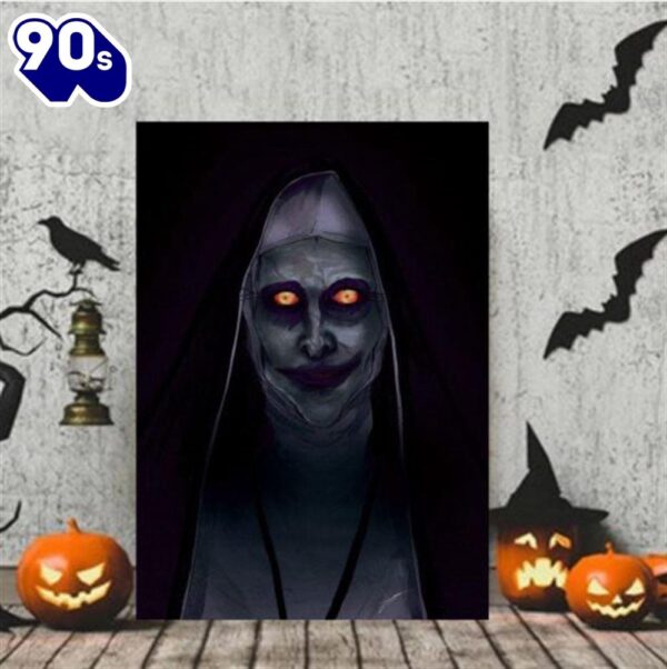 Horror Valak Demon Nun Halloween Canvas Painting Decor Home
