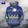 Horse On Christmas Hoodie All Over Print  , Pet Christmas 3d Shirt