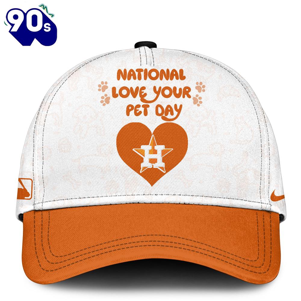 Houston Astros National Love Your Pet Day 2026 Cap Houston Astros National Love Your Pet Day 2026 Cap