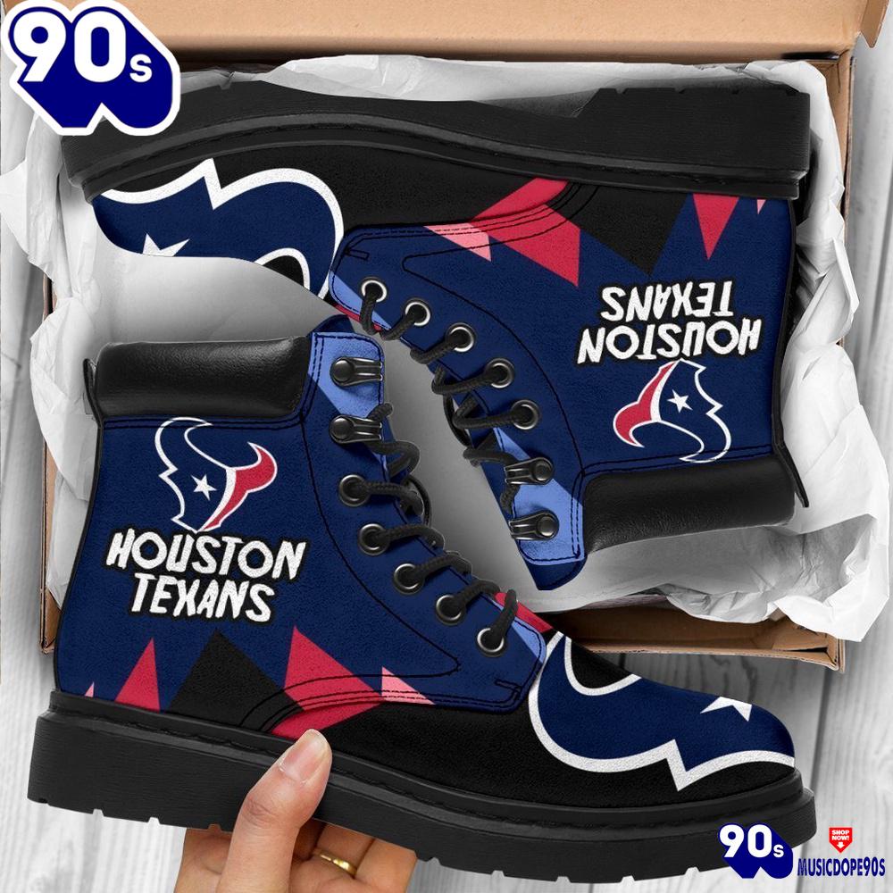 Houston Texans All Season Boots Casual Shoes Vegan Leather Custom Boot Shoes Houston Texans All Season Boots Casual Shoes Vegan Leather Custom Boot Shoes