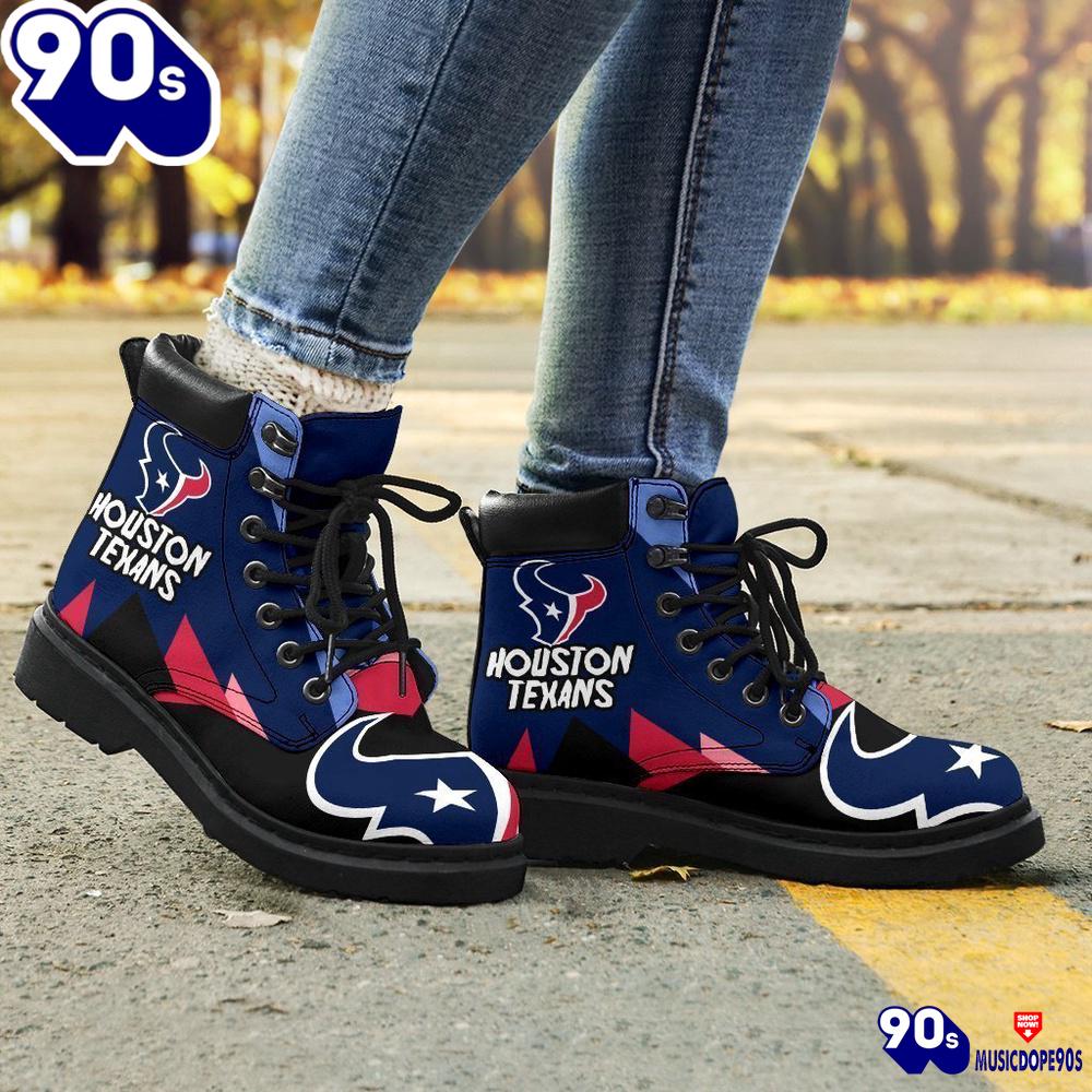 Houston Texans All Season Boots Casual Shoes Vegan Leather Custom Boot Shoes Houston Texans All Season Boots Casual Shoes Vegan Leather Custom Boot Shoes