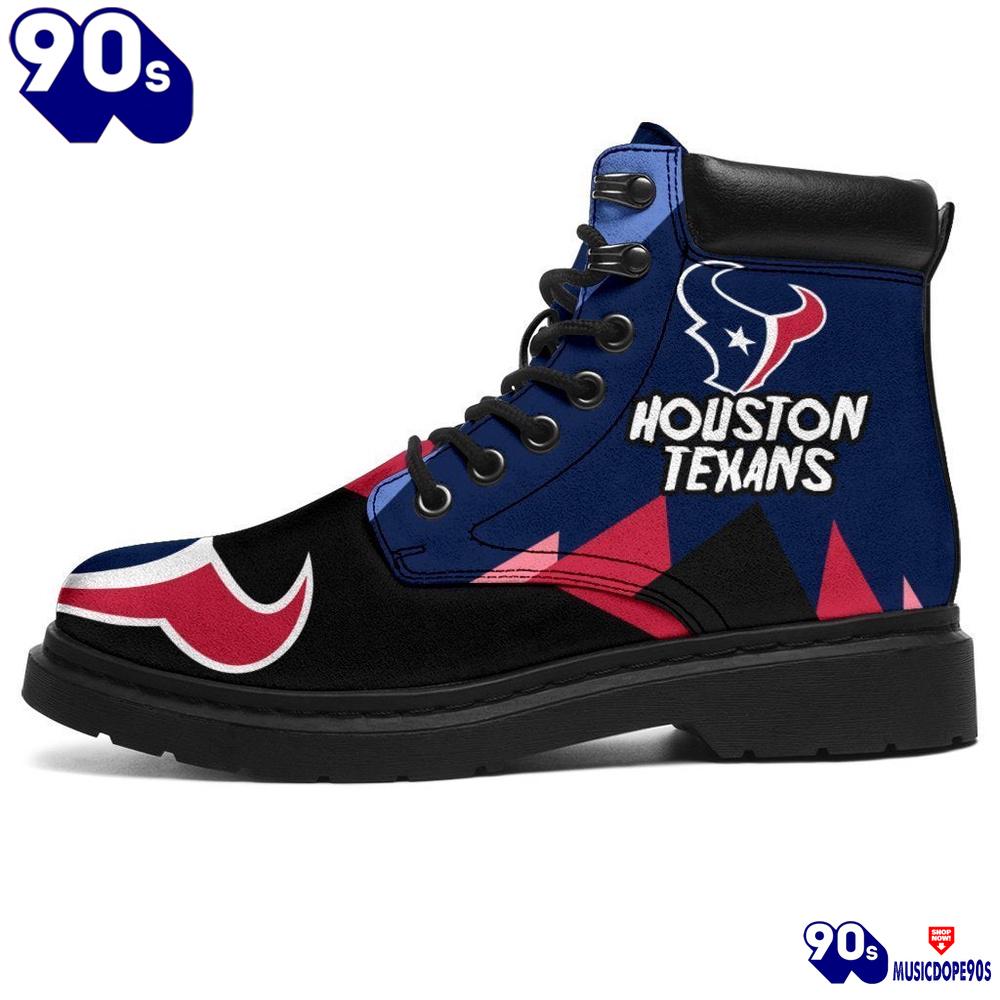 Houston Texans All Season Boots Casual Shoes Vegan Leather Custom Boot Shoes Houston Texans All Season Boots Casual Shoes Vegan Leather Custom Boot Shoes