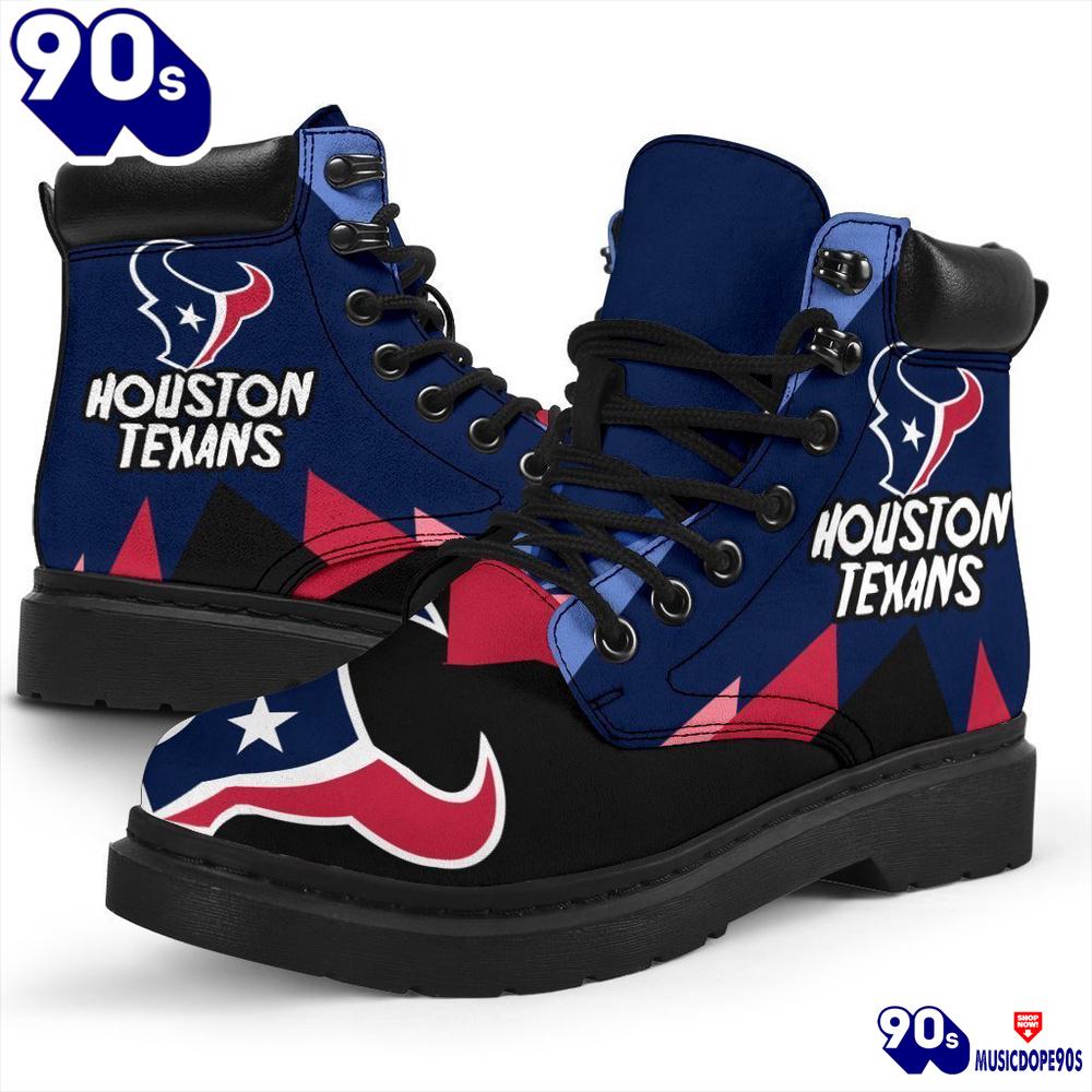 Houston Texans All Season Boots Casual Shoes Vegan Leather Custom Boot Shoes Houston Texans All Season Boots Casual Shoes Vegan Leather Custom Boot Shoes