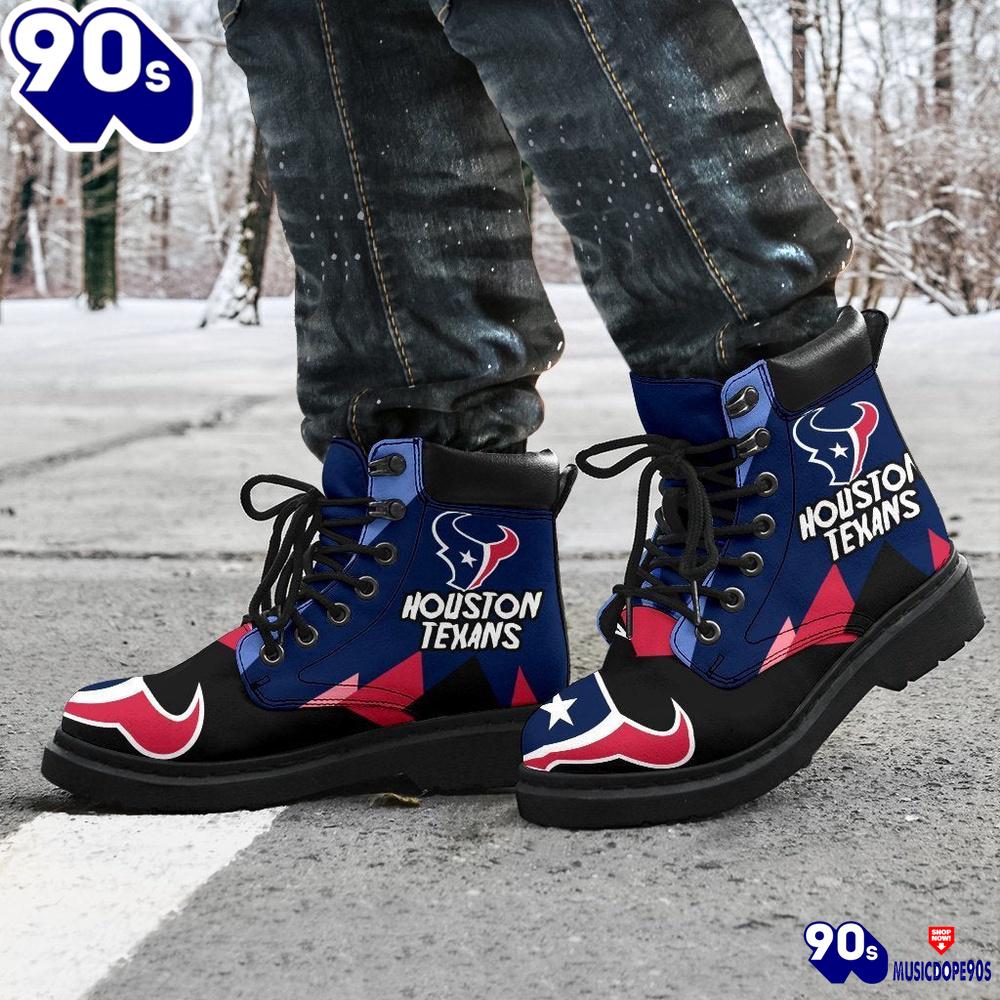 Houston Texans All Season Boots Casual Shoes Vegan Leather Custom Boot Shoes Houston Texans All Season Boots Casual Shoes Vegan Leather Custom Boot Shoes