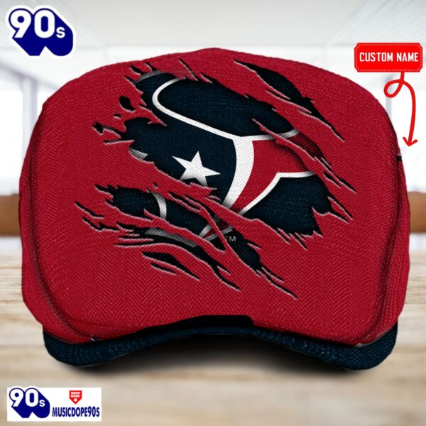 Houston Texans NFL Basic Design Personalized Jeff Cap