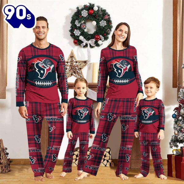 NFL Family Pajama Set,  Houston Texans NFL Custom Your Name Football Team Pajamas