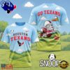 Houston Texans NFL Snoopy Funny All Over Print T Shirt