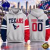 Houston Texans NFL Two Tone Colorblock Varsity Hoodie, NFL Trending Shirt