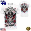 Houston Texans x Dia de los Muertos Graphic 2026 White T Shirt, Sport Trend 3D Shirt
