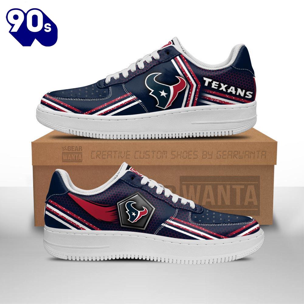 Houston Texas Air Sneakers Custom Force Shoes For Fans Houston Texas Air Sneakers Custom Force Shoes For Fans
